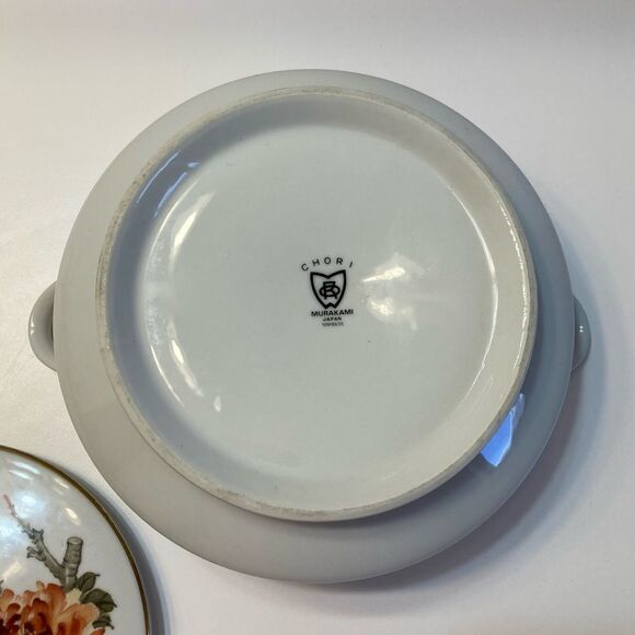 Chori Murakami Japan Porcelain Kacho Fugetsu Floral Bird Dining Serve Tableware - Picture 7 of 13